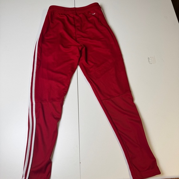 Adidas Sweatpants Red White Signature Stripes Mens Womens Unisex - Picture 1 of 3
